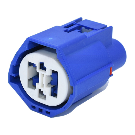 CID1045-HY-21 Drop In for Yazaki 7283-8497-90 Female Connector 4 Way, Hybrid 9.5 mm + 1.5 mm, Sealed, Blue, SPAL Fans