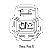 CID3020B-1.8-21 Drop In for Tyco 184002-1 Connector 2 Way Female, SSC 1.8 mm, Gray, Code B