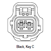 Tyco 184016-1 Connector 2 Way Female, SSC 1.8 mm, Black, Code J