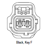 CID3020F-1.8-21 Drop In for Tyco 184010-1  Connector 2 Way Female, SSC 1.8 mm, Black, Code F