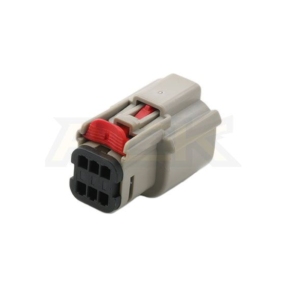 CID8060B-1.5-21 Drop-In for Molex MX150 33472-0607, 6 way Female Connector, Sealed, Light Gray