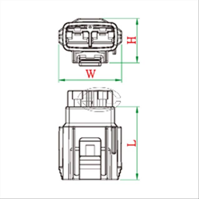 CID2020-8.0-21 Drop In for Sumitomo 6189-0172 Female, 2 way, TS 312 (8.0) Series, Sealed, Gray