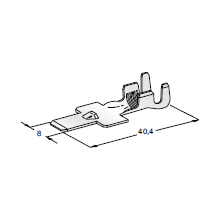 MTA 1707685-L Maxi 800 Male Terminal , Unsealed, 6.0 - 8.0 mm²